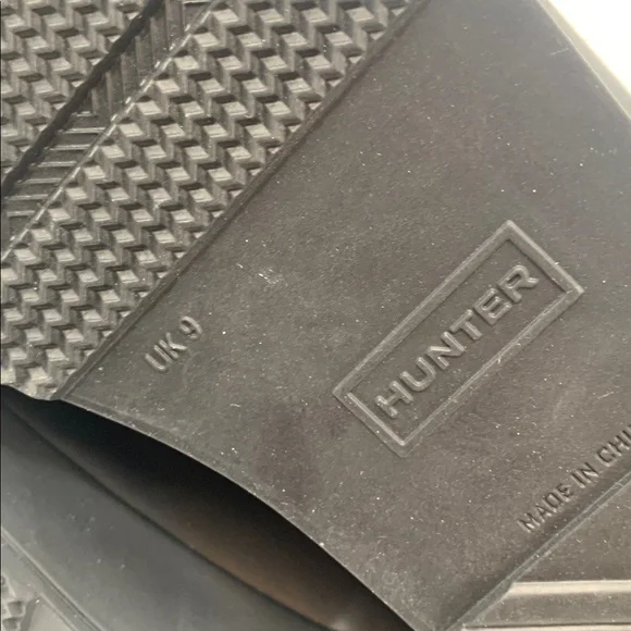 Hunter Women's Play Short Black Rain Boot US Size 11/ UK 9 - Picture 7 of 8